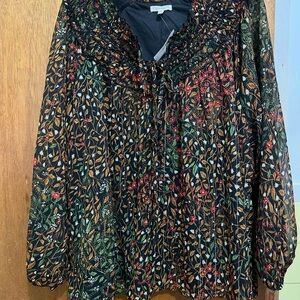 Maurice’s 2X Floral Long Sleeve Blouse